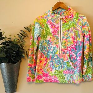 Lilly Pulitzer Zippered, Popover Top